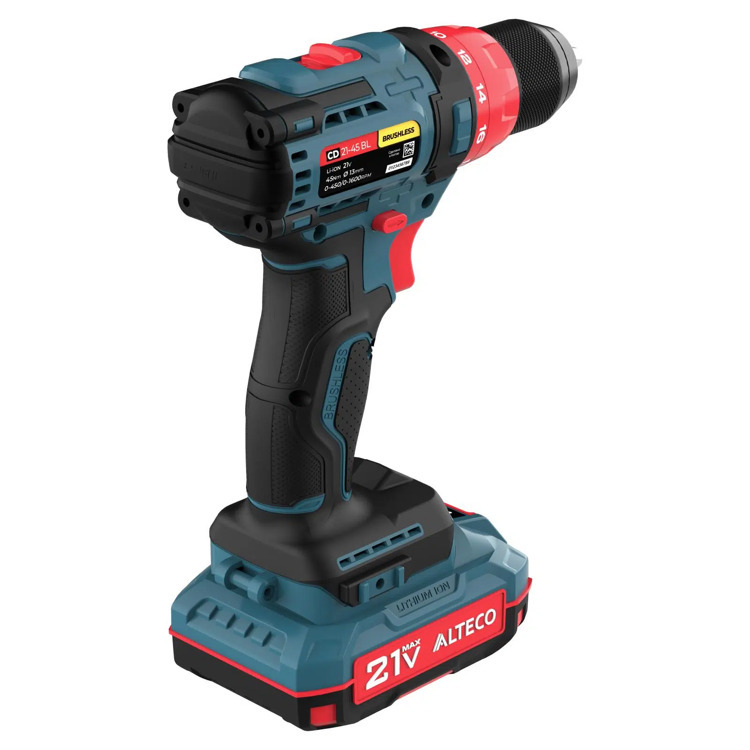 Бесщеточная аккумуляторная дрель-шуруповерт ALTECO CD 21-45 BL X2