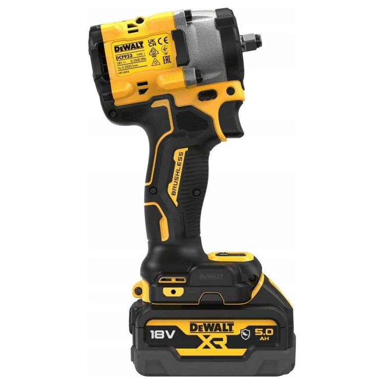 Аккумуляторный ударный гайковерт DeWALT DCF923P2G-QW