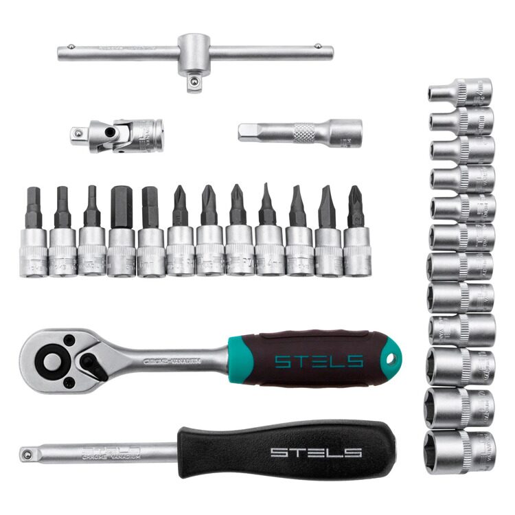 Набор инструментов STELS 1/4" 29шт. 14100
