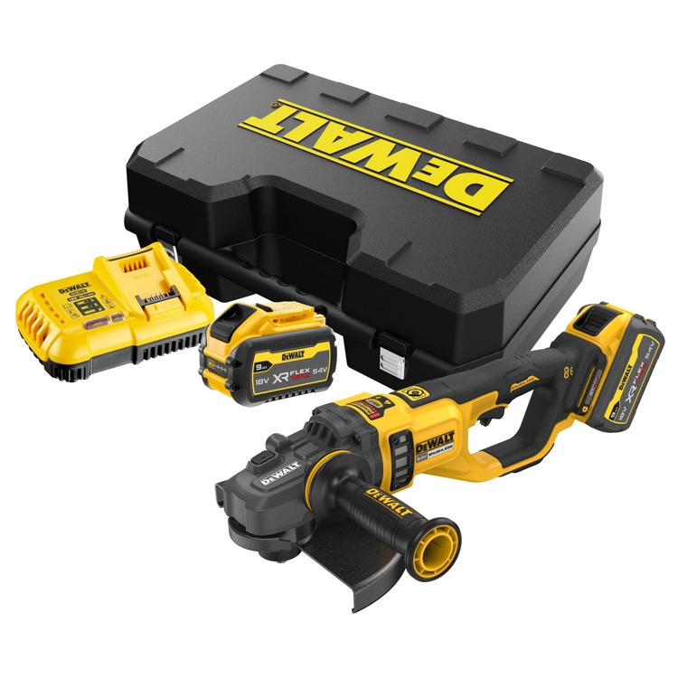 Аккумуляторная угловая шлифмашина DeWALT DCG460X2-QW