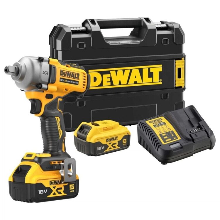 Гайковерт ударный аккумуляторный бесщёточный DeWALT DCF892P2T-QW